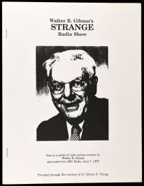 Walter B. Gibson's Strange Radio Show Manuscript with annotation