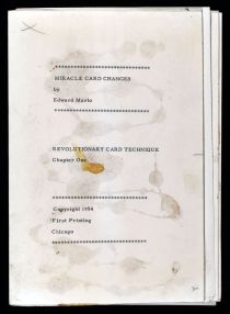 Miracle Card Changes Manuscript