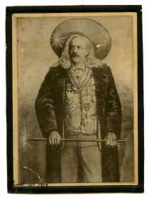 Mounted Photo Illustration of Unidentified Magician