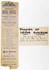 Leona Anderson Aerial Suspension Playbill