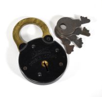 Double Locking Padlock and Keys