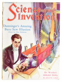 Science and Invention: Dunninger's Amazing Buzz Saw Illusion