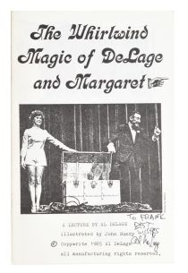 The Whirlwind Magic of DeLage and Margaret, Inscribed and Signed