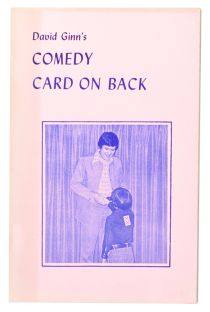 David Ginn's Comedy Card on Back