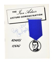 The Ian Adair's Lecture-Demonstration, Signed