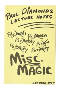 Paul Diamond's Lecture Notes, Signed