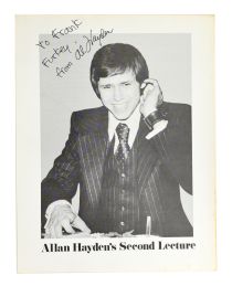 Allan Hayden's Second Lecture (Inscribed and Signed)