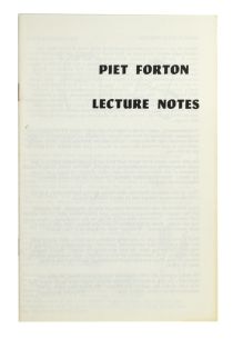 Piet Forton Lecture Notes