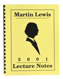 Martin Lewis 2001 Lecture Notes
