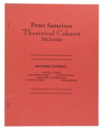 Theatrical Cabaret and Cod Pieces: The Lecture