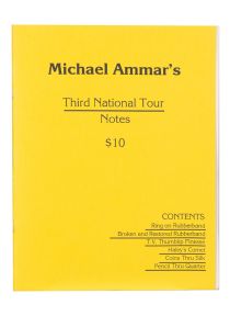 Michael Ammar's Third National Tour Notes (Inscribed and Signed)