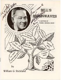 Bill's Brainwaves, a Lecture of Varied, Original magic (Inscribed and Signed)