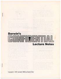 Darwin's Confidential Lecture Notes