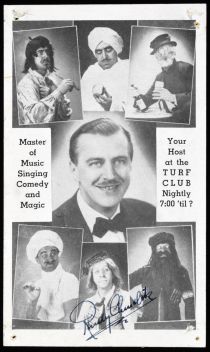 Master of Music, Singing, Comedy and Magic Postcard