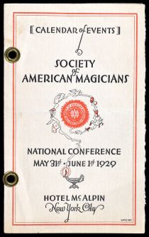 Society of American Magicians Calendar of Events