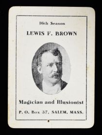 Lewis F. Brown, Magician and Illusionist