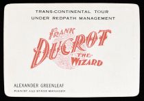 Frank Ducrot, The Wizard Throw-Out Card