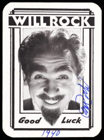 Will Rock Throw-Out Card, Signed