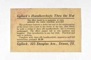 Gylleck's Handkerchiefs Thru the Hat Prospectus