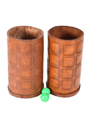 Leather Chop Cups