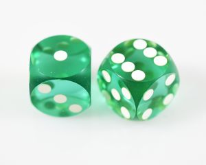 Vintage Crooked Dice, 3-Face "Tops" (5/8)