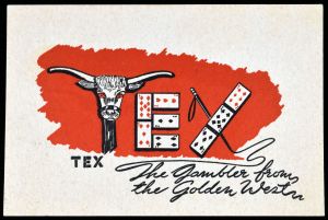 Tex the Gambler Business Card