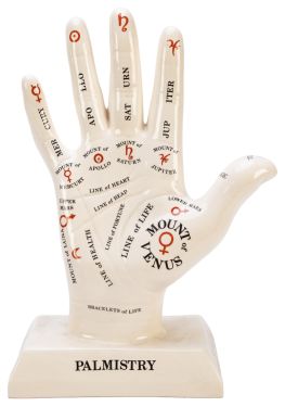Dodo Designs Ceramic Palmistry Hand Figurine