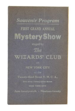 First Grand Annual Mystery Show Souvenir Program