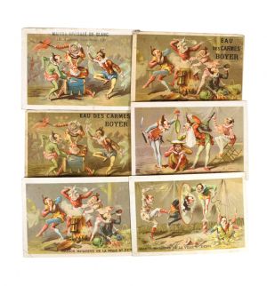 Performing Clowns Trade Cards