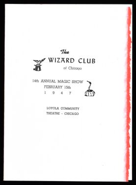 The Wizard Club of Chicago Programs