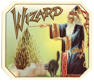 The Wizard Cigar Label