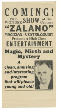 Zalano, Magician - Ventriloquist Advert