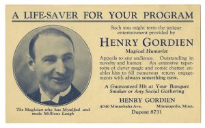 Henry Gordien Postcard