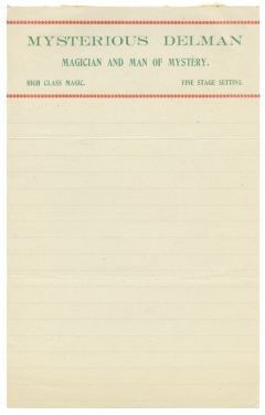 Mysterious Delman Stationary