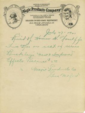 Letters from Gus Moford to Hermann Homar