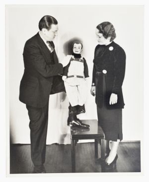 Vintage Ventriloquist Photograph
