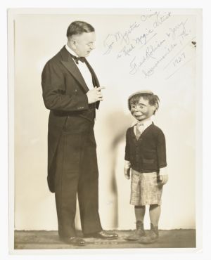 Fred Robison Walking Ventriloquist Figure Photograph
