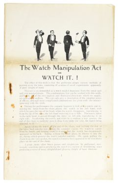 The Watch Manipulation Act or Watch It!