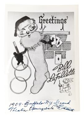 Bill LaFollette Christmas Card, Signed