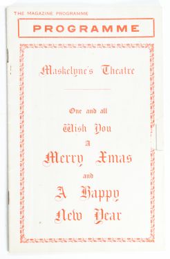 Maskelyne's Theatre Program: No. 931, December 26th, 1932