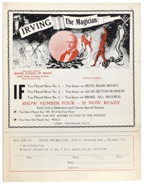Irving School of Magic Brochure