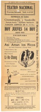 Li-Ho Chang Spanish Handbill