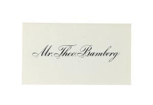 Theo Bamberg Business Card