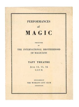 I. B. M. Magic Show Program