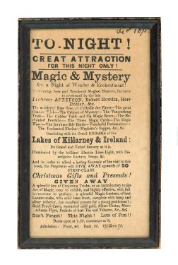 Framed Victorian Magic Handbill