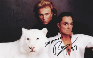 Siegfried and Roy Autographed Postcard
