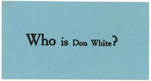 Who is Don White? Card