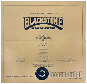 Blackstone Magic Show Program