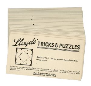 Lloyds' Tricks & Puzzles Cigarette Cards, No.1-25