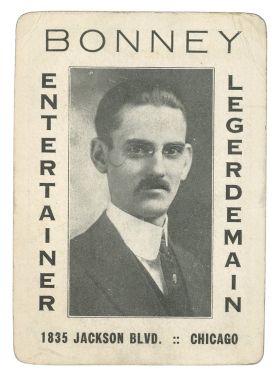 Bonney Entertainer Legerdemain Throw-Out Card